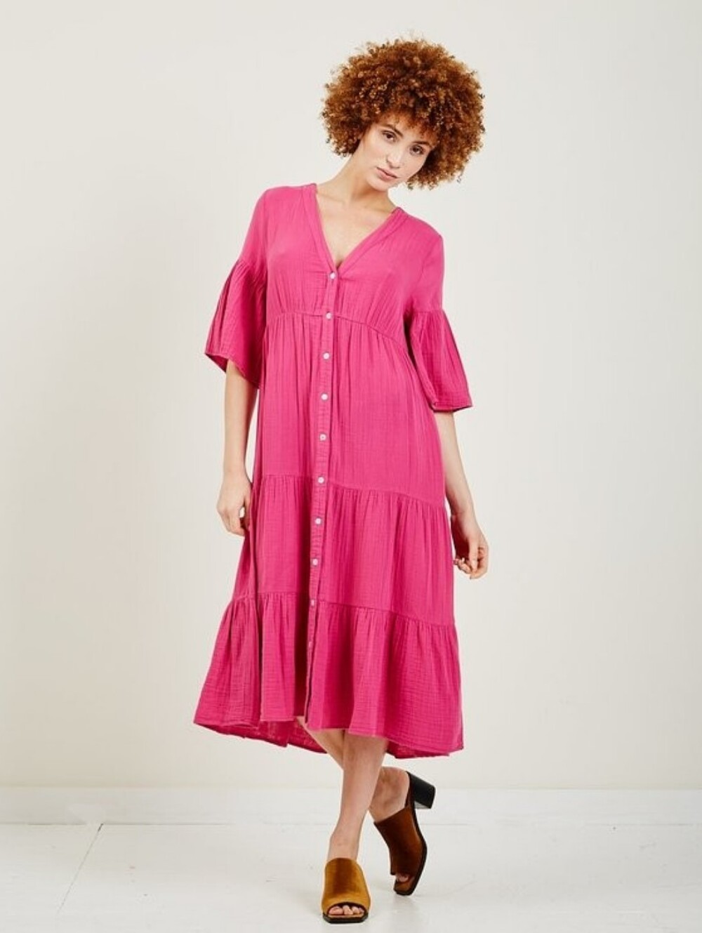 Xirena Kendall Midi Tiered Dress